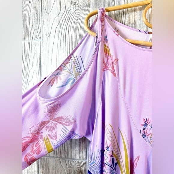 FREE PEOPLE Clear Skies Tunic Dress Cold Shoulders Flowy Boho Size XS - Picture 6 of 10